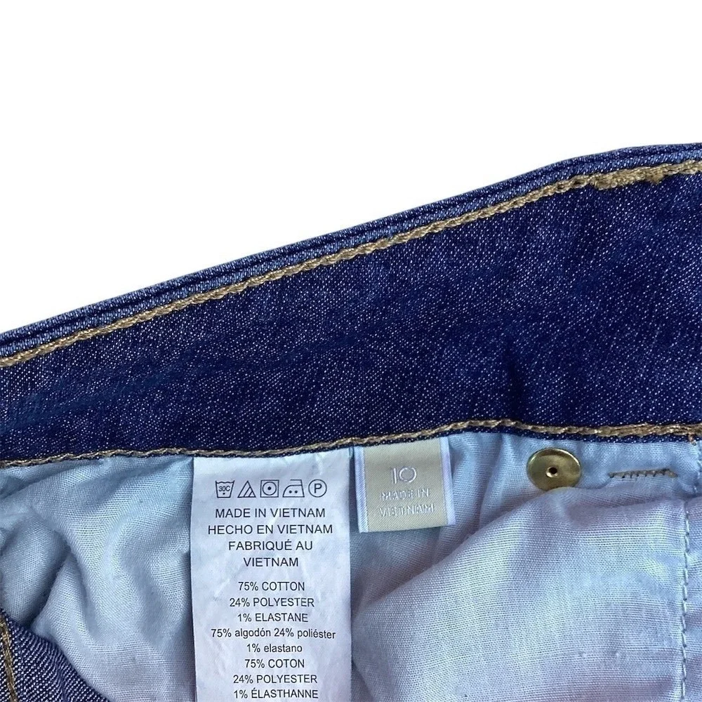 Michael Kors‎ Jeans Womens Size 10 Blue Dark Wash Straight Leg Mid Rise